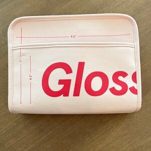 Glossier Light Pink Cosmetic Bag